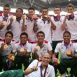La Selección Mexicana posa con medalla de oro