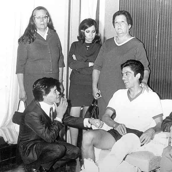 Alberto Onofre en el hospital