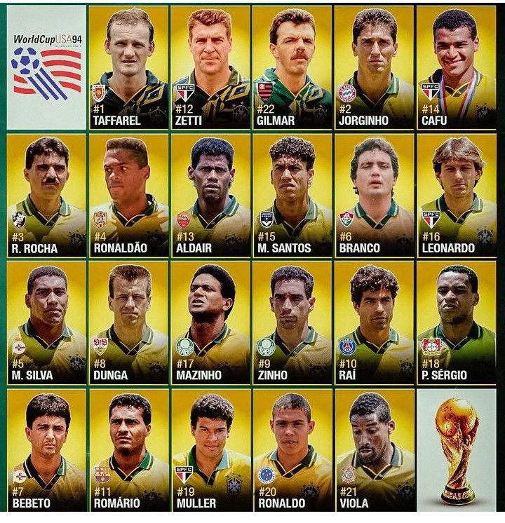 Brasil plantilla campeona 1994
