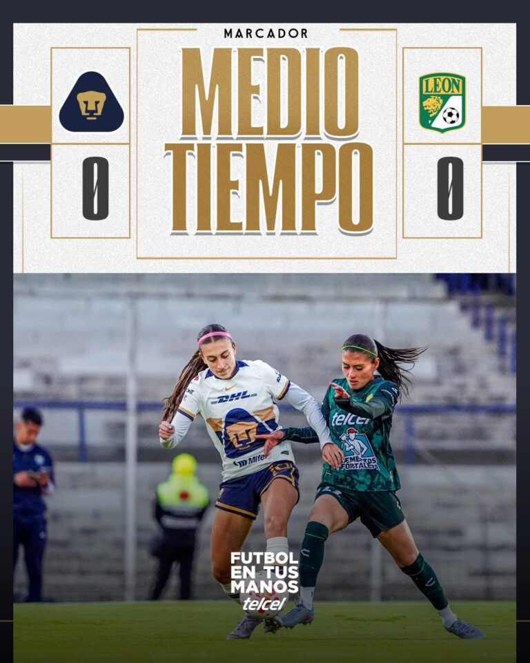 medio tiempo Pumas y León