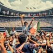 Maradona festeja en México 86