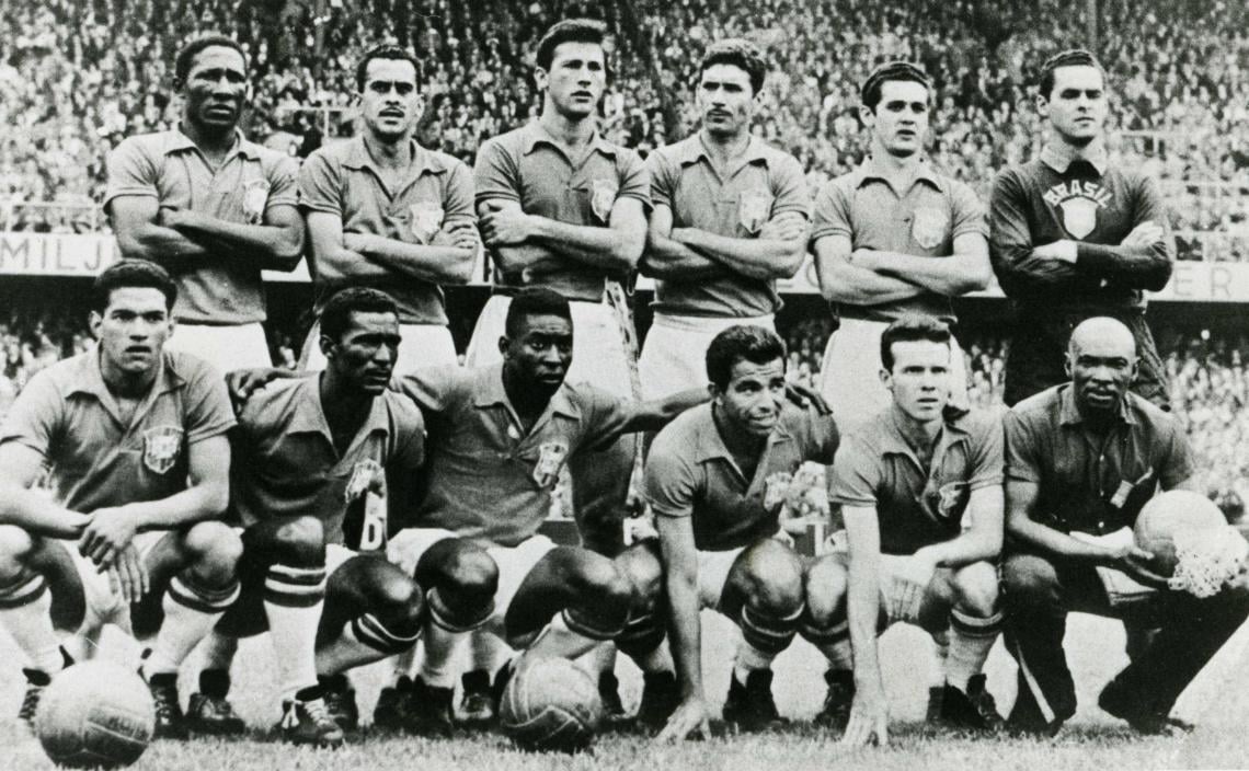 El once de Brasil en Suecia 1958