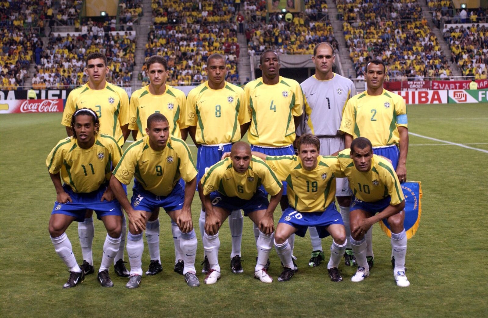 El once titular del Brasil del 2002