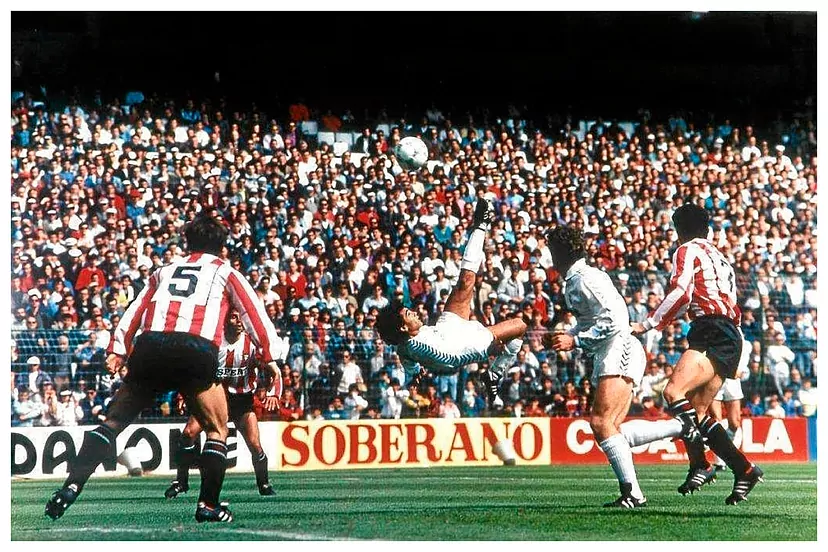 Gol chilena Logroñes 10 abr 1988