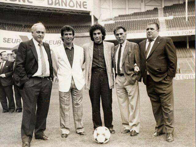 Hugo, Di Estéfano, Juanito, Puskas y Amancio