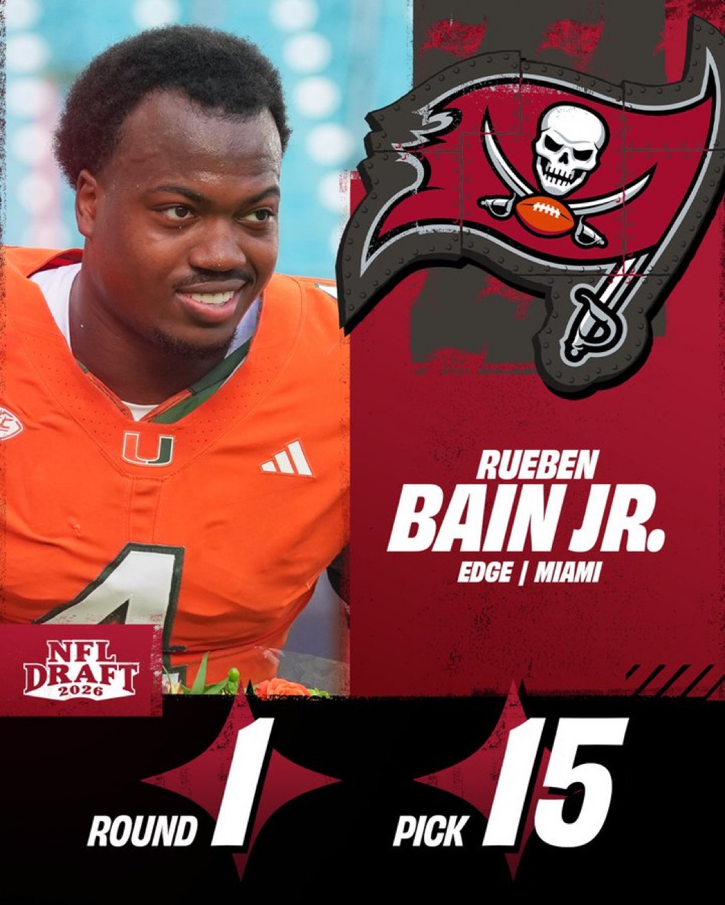 Rueben Bain Buccaneers @NFL