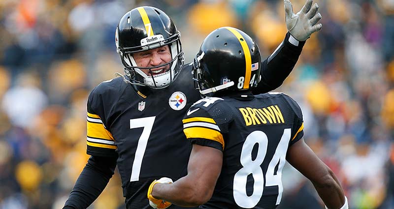 Big Ben y Antonio Brown