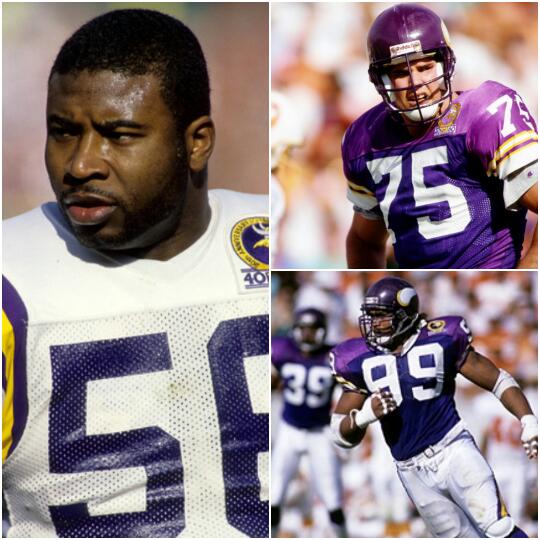 Chris Doleman, Keith Millard y Al Noga Vikings @VikingsNations