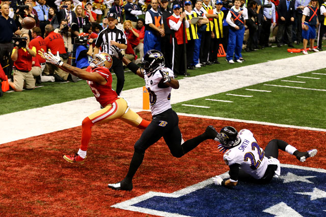 Kaepernick to Crabtree final pass SB