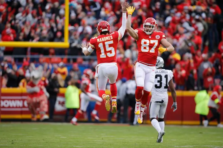 Mahomes y Kelce