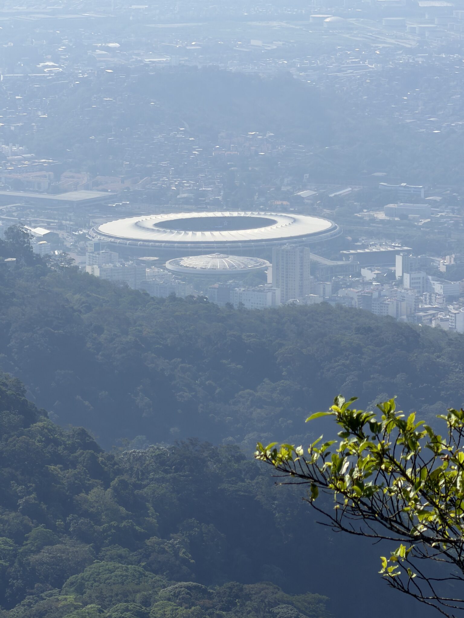 Estadio Maracaná desde el Cristo